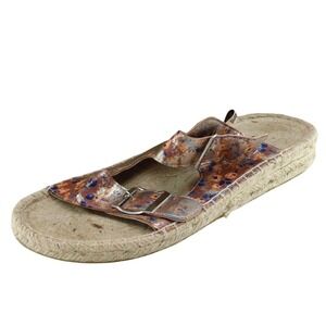 Muk-Luk Sz‎ 10 M Pink Slide Fabric Women Sandals